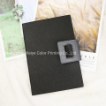 Folding Fancy PU Leather Cover Stationary Promotion Notebook